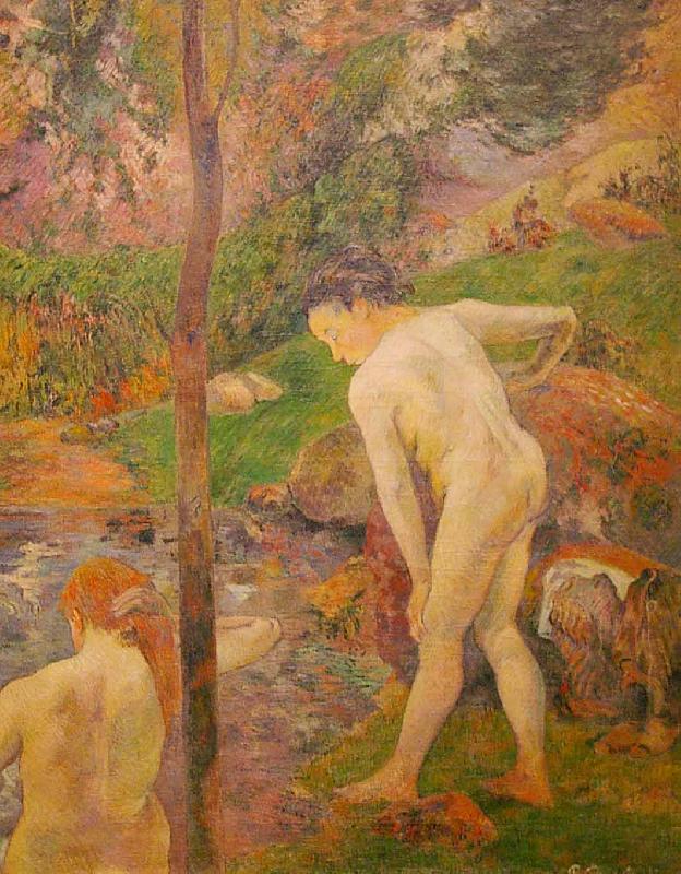 Paul Gauguin Baigneurs en Bretagne oil painting image